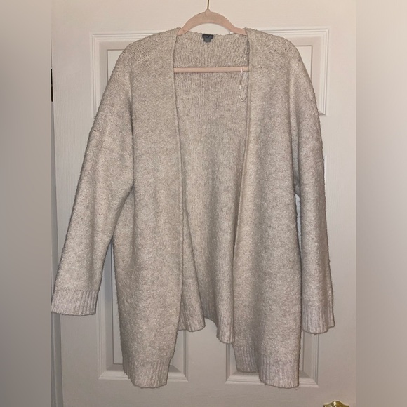 aerie Sweaters - Aerie Women’s Soft Cream Oversized Open Front Longline Cardigan L/XL